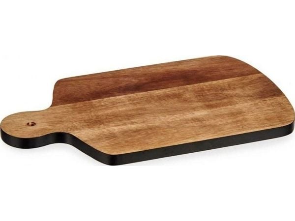 Bigbuy Home Cutting Board Black Brown Acacia Wood (25,7 x 1,5 x 40 cm)