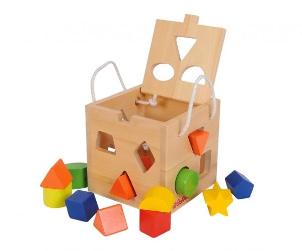 Eichhorn Shape Sorting Cube, 1 år, Flerfarget Eichhorn Shape Sorting Cube, 1 år, Flerfarget