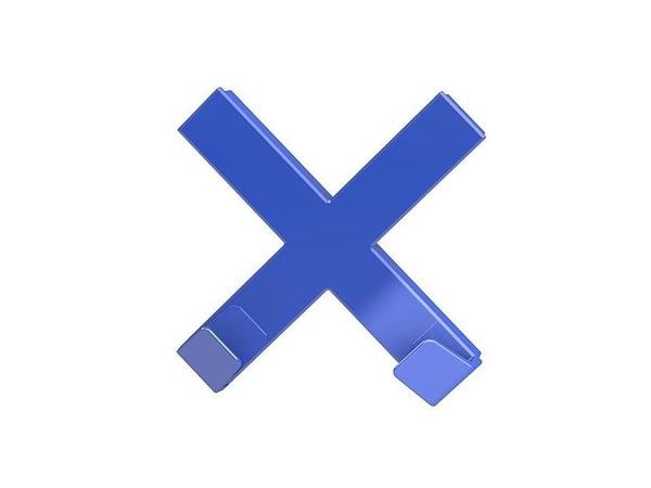 Dahle MEGA Magnet CROSS XL, 90 mm, 90 mm, 1 stykker