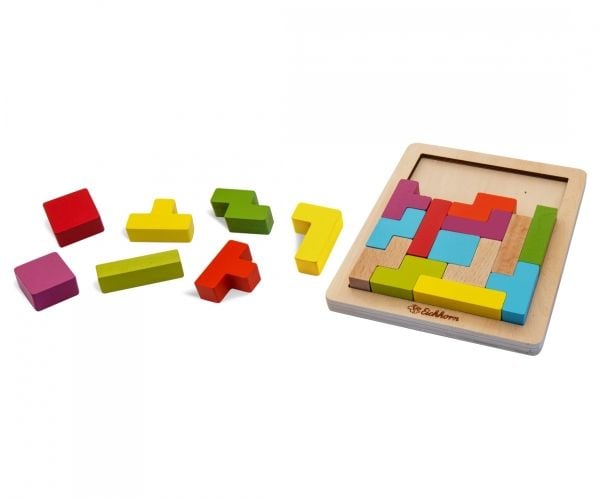 Eichhorn Tetris Game, Byggesett, 4 år, Bøk, MDF, Tre, 20 stykker