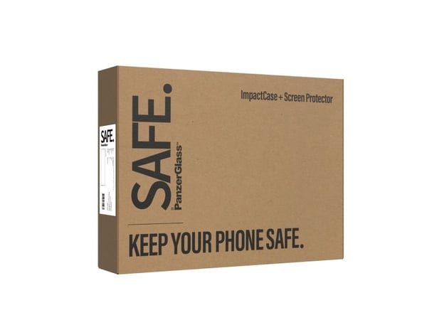 SAFE. by PanzerGlass - Baksidedeksel for mobiltelefon - polyethlen-tereftalat (PET), silikon - gjennomsiktig - med Skjermbeskytter i herdet glass -...