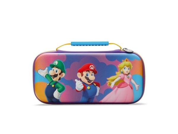 PowerA NSCS0302-01, Kova kotelo, Nintendo, Monivärinen, Naamio, Kumi, Nintendo Switch, Nintendo Switch Lite, Nintendo Switch OLED, Vetoketju, Vetok...