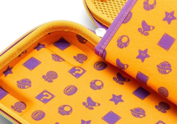 PowerA NSCS0302-01, Kova kotelo, Nintendo, Monivärinen, Naamio, Kumi, Nintendo Switch, Nintendo Switch Lite, Nintendo Switch OLED, Vetoketju, Vetok...