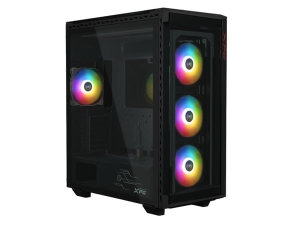 XPG BATTLECRUISER II ST, Midi Tower, PC, Svart, ATX, EATX, micro ATX, Mini-ITX, Rostfritt stål, Spela