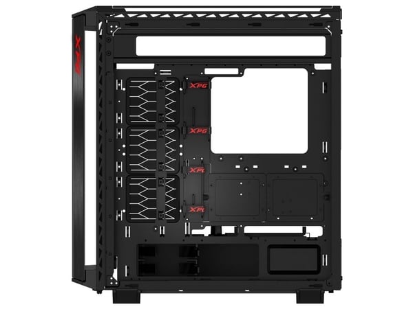 XPG BATTLECRUISER II ST, Midi Tower, PC, musta, ATX, EATX, micro ATX, Mini-ITX, ruostumaton teräs, peli