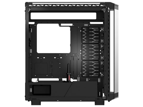 XPG BATTLECRUISER II ST, Midi Tower, PC, musta, ATX, EATX, micro ATX, Mini-ITX, ruostumaton teräs, peli