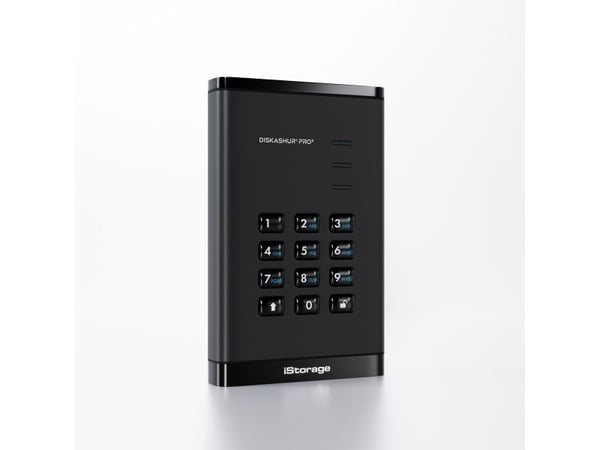 iStorage diskAshur PRO³ - SSD - kryptert - 4 TB - ekstern (bærbar) - USB 3.2 Gen 1 (USB-C kontakt) - 256-bit AES-XTS, FIPS 197 PUB, 256-bit AES-CBC...