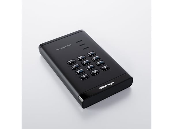 iStorage diskAshur PRO³ - SSD - kryptert - 4 TB - ekstern (bærbar) - USB 3.2 Gen 1 (USB-C kontakt) - 256-bit AES-XTS, FIPS 197 PUB, 256-bit AES-CBC...