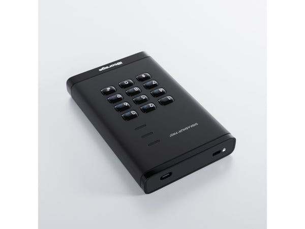 iStorage diskAshur PRO³ - SSD - kryptert - 4 TB - ekstern (bærbar) - USB 3.2 Gen 1 (USB-C kontakt) - 256-bit AES-XTS, FIPS 197 PUB, 256-bit AES-CBC...