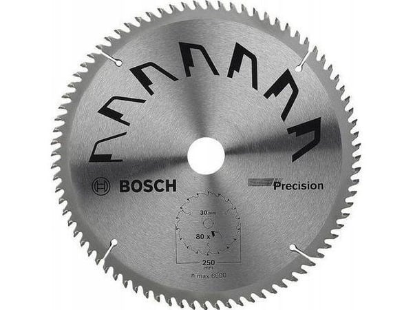 Bosch RUNDSAVKLINGE PRECISION 250X2X30/MM T80