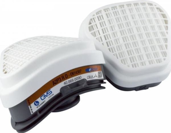 GVS Elipse gasfilter A2P3 - Gas- & dampfilter til GVS A2P3 halvmaske - pakke a 2stk