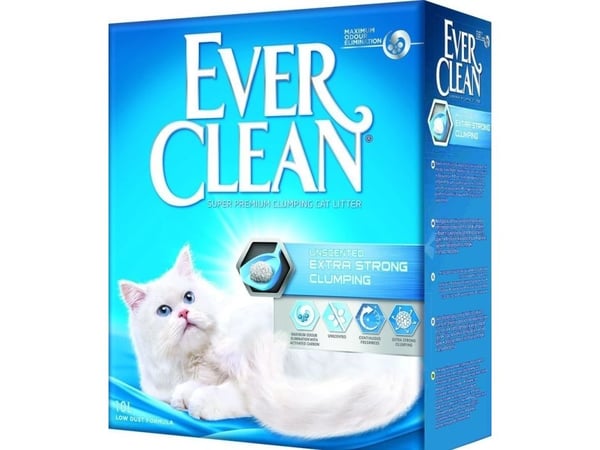 „EverClean“ ekstra sterkt klumpende, luktfritt kattegrus 10 l (4301)