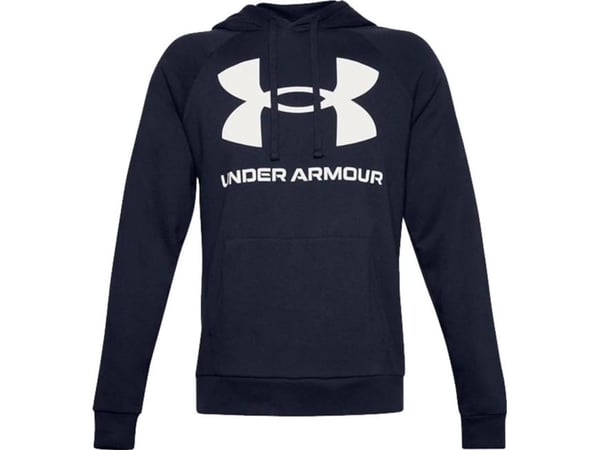 Under Armour Rival Fleece Big Logo HD tummansininen 1357093 410 (S) (S)