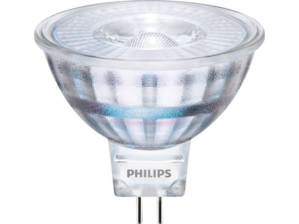 Philips - LED-pære for søkelys - form: MR16 - GU5.3 - 4.4 W (ekvivalent 35 W) - klasse F - varmt hvitt lys - 2700 K