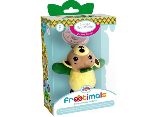 Kids Euroswan kosedyr med smokk Bubba Tropibear Frootimals FT00018
