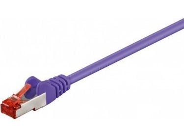 Goobay 93535, 0,5 m, Cat6, S/FTP (S-STP), RJ-45, RJ-45, Fiolett