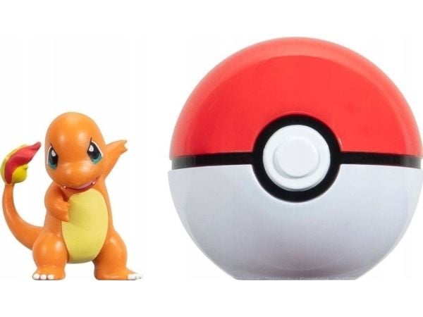 POKEMON CLIP N GO CHARMANDER WITH POKE BALL
