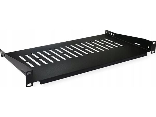 Value 26.99.0401, Rackhylle, Sort, 10 kg, 1U, 48,3 cm (19"), 485 mm