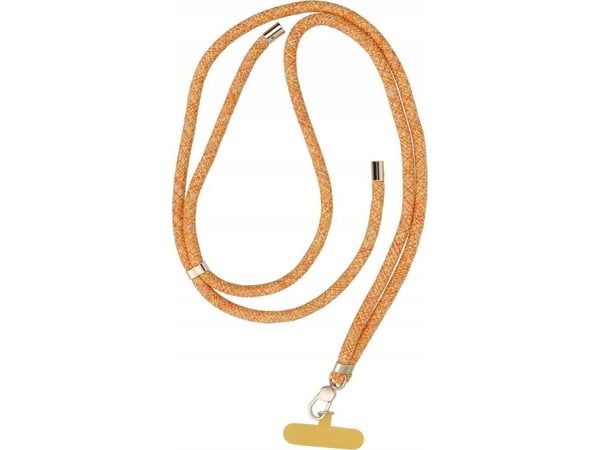 OEM SWING-heng (8 mm) til telefon med justerbar lengde 165 cm oransje/hvit