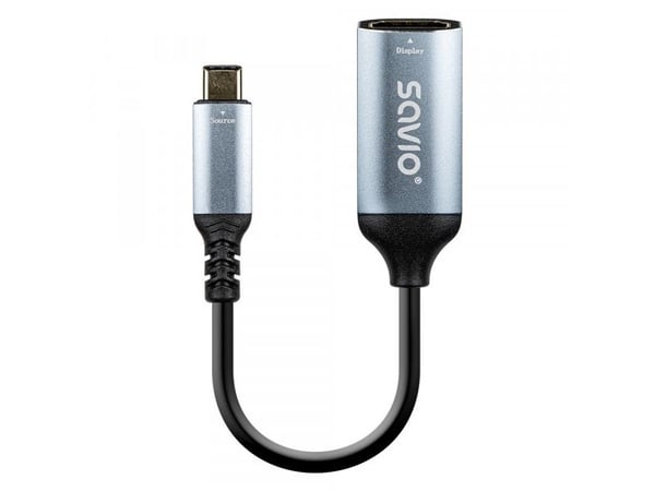 Savio USB-adapter Savio AK-78 kabeladapter 0,015 m USB Type-C HDMI Svart, Sølv