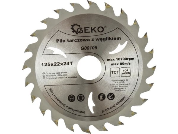 Geko treskive 125x22x24T (G00105)