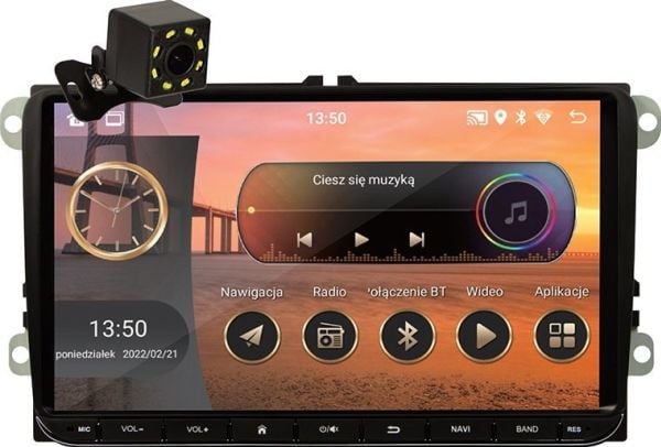 Blow bilradio 78-349# Radio blow cp02 2din 9" android/wifi/gps/carplay vw/ skoda/ seat