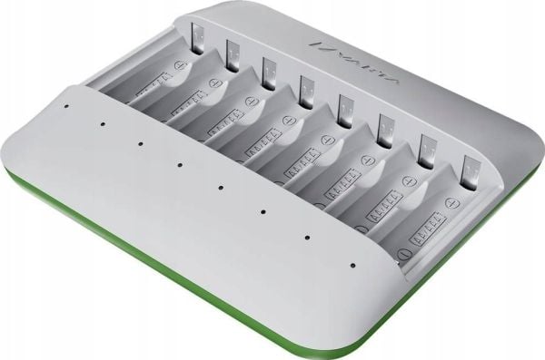 Varta Eco Multi - 1 t USB-batterilader - (for 8xAA/AAA) - på kabel: USB-C