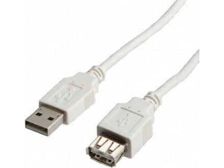 USB-kabel Secomp USB-A til USB-A 0,8 m beige