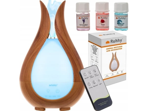 Ruhhy tuoksudiffuusori Tuoksudiffuusori - ilmankostutin 200ml Ruhhy 24610