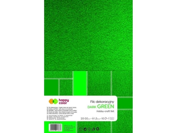 GDD koriste huopa tummanvihreä 10kpl HAPPY COLOR