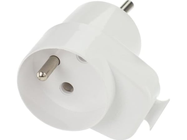 Blow 2382# Pistoke wt-16g kulma valkoinen pistorasialla varustettuna
