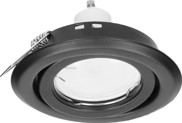 Orno SUTRI RM koristeellinen kehys valonheittimelle, MR16/GU10 max 50W, pyöreä, säädettävä, musta
