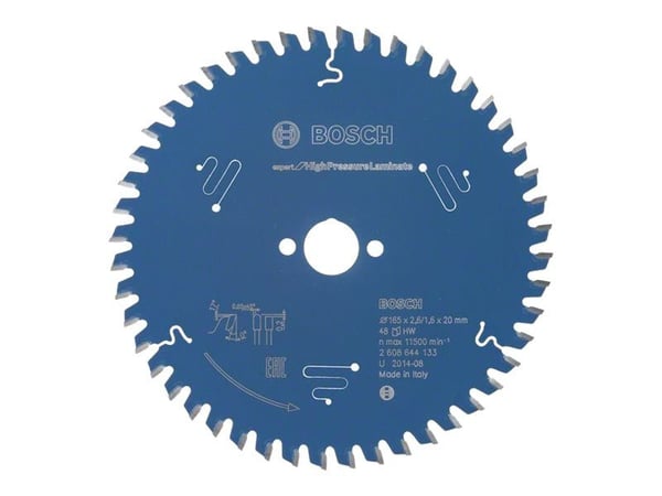 Bosch Expert for High Pressure Laminate - Skjæreplate - for høytrykkslaminat (HPL) - 165 mm - 48 tenner