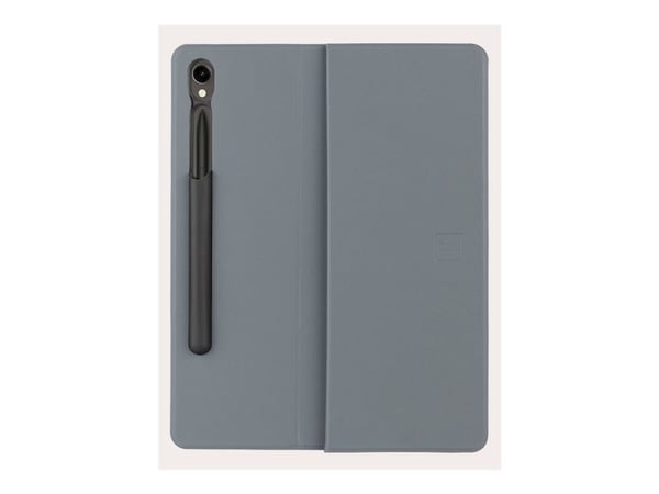 Tucano GALA - Vikbart fodral för surfplatta - nylon/polyuretan, plast, termoplastisk polyuretan (TPU) - mörkgrå - för Samsung Galaxy Tab S9