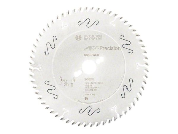 Bosch RUNDSAVKLINGE TOP PRECW 250X3,2X30MM 60T