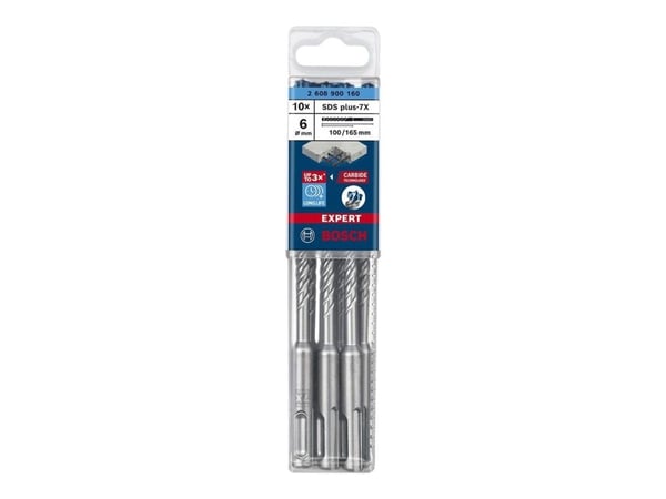 Bosch HAMMERBOR PLUS-7X 6X165MM 10 st