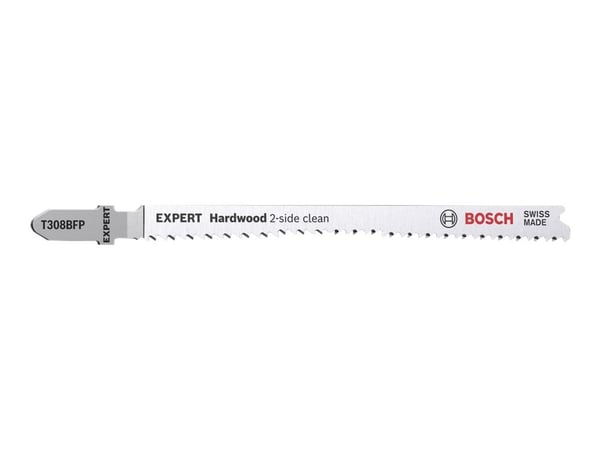 Bosch Expert Hardwood 2-side clean T308 BFP - Stikksagblad - for kitchen worktop, plastic coated board - 3 deler - lengde: 117 mm