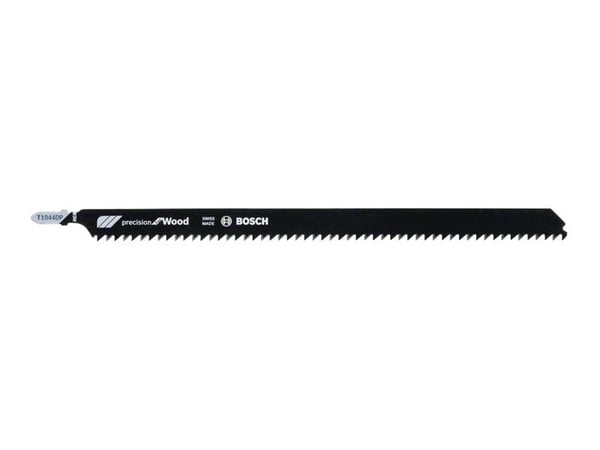 Bosch Precision for Wood T 1044 DP - Stikksagblad - for kartong, fiberplate, bløtt tre, ikke-slipende trematerialer - 3 deler - T-skaft - lengde: 2...