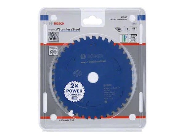 Bosch Expert for Stainless Steel - Sirkelformet sagblad - for rustfritt stål - 160 mm - 40 tenner