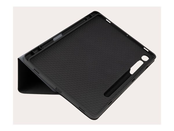Tucano GALA - Vikbart fodral för surfplatta - nylon/polyuretan, plast, termoplastisk polyuretan (TPU) - mörkgrå - för Samsung Galaxy Tab S9