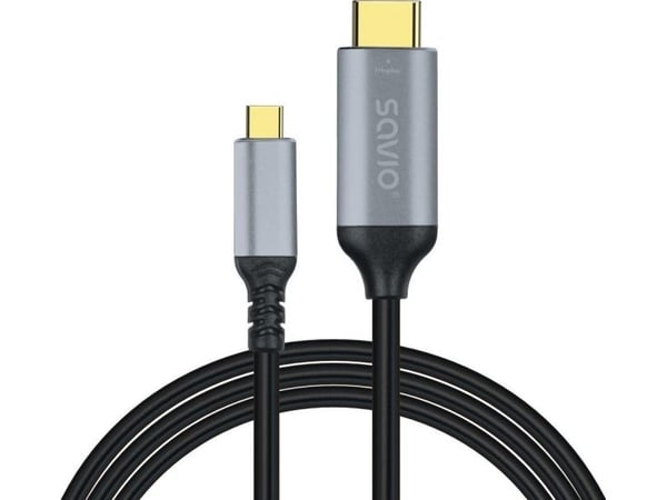 Savio Kabelis usb-c do hdmi v2.0b, 3m, mied cl-184