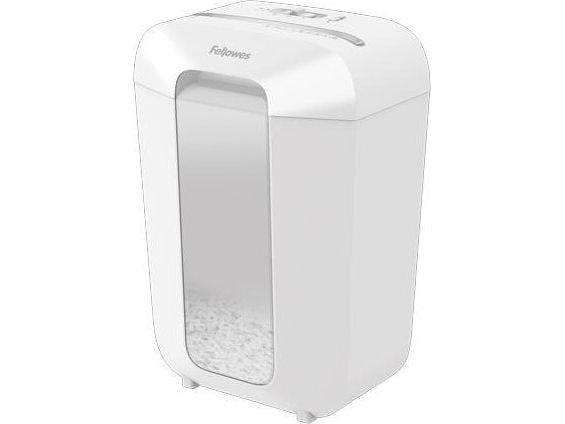 Fellowes Powershred LX70 dokumentmakulator med partikkelkutt P-4, 4 x 40 mm, opptil 11 ark, hvit