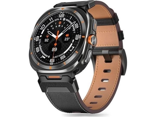 Tech-Protect TECH-PROTECT DELTA PRO läderfodral för Samsung Galaxy Watch Ultra (47 mm) – svart
