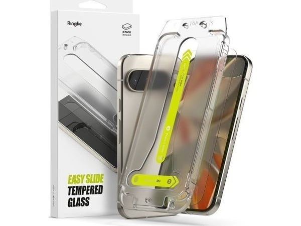 Ringke härdat glas Ringke Easy Slide 2-pack för Google Pixel 9 / 9 Pro Clear