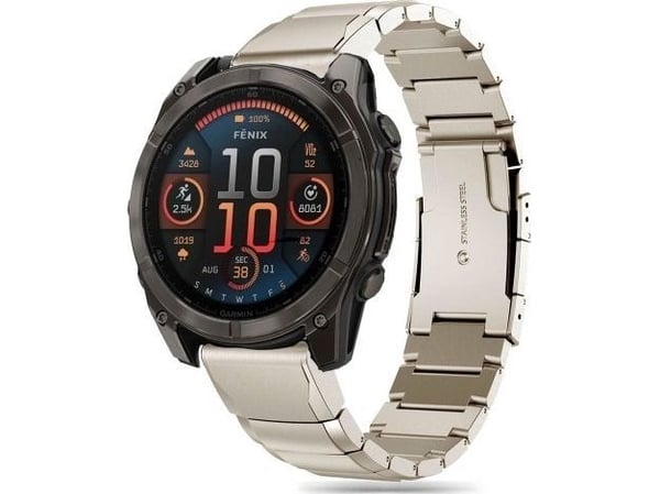 Tech-Protect TECH-PROTECT TERÄSRANNAS GARMIN FENIX 5X / 5X PLUS / 6X / 6X PRO / 7X / 8 (51 MM) TITANIUM