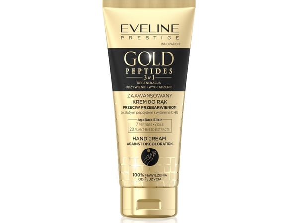 Eveline EVELINE EVELINE Gold Peptides Advanced Hand Creme 3in1 - värjäytymistä vastaan 75 ml
