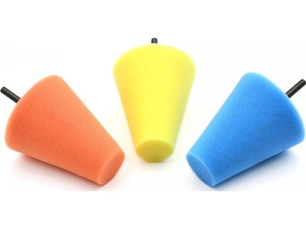 GEKO poleringskegler for polering koniske skaft 3 stk for slipemaskin (50) G00328