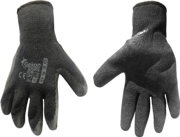 Geko suojakäsineet GEKON r.10/latex,sort thick/(12/240)