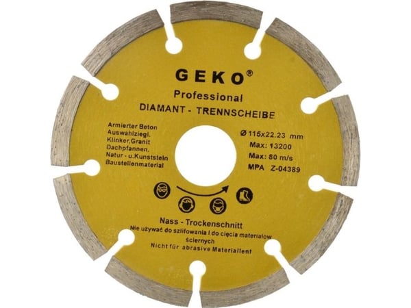 Geko skjære-/klinge 115 mm segmentert GEKO PROFI(200)