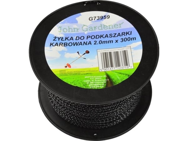 Geko snøre til trimmer bølgeformet 2,0 mm x 300 m (8)
